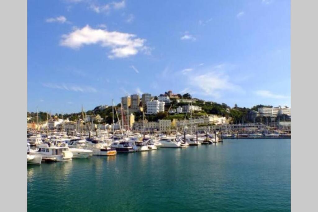 **Sunny And Bright, Thatchers Rock One Bed Beach Front Apartment*** トーキー エクステリア 写真